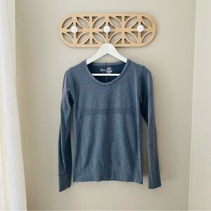 ZYIA Long Sleeve Top Gray Sz Small